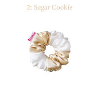 2t sugar cookie ยางรัดผมผ้าซาติน บางลื่น Satin Scrunchie ยางมัดผม ยางรัดผมโดนัท