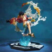 เคส Luffy Fire ทำกล่องของขวัญวันเกิดสิ่งของตกแต่งอะนิเมะหนึ่งชิ้นกำปั้นมือที่สอง