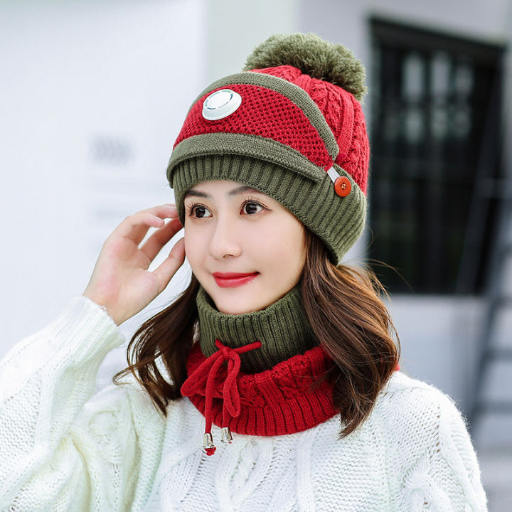cross-border-hat-female-winter-day-warm-hat-to-keep-warm-and-lovely-hat-three-piece-earmuffs-knitted-cap