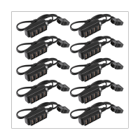 10X Male D-Tap B Type Power Dtap Tap to 4 Female P-Tap Ptap Hub Adapter Electric Splitter