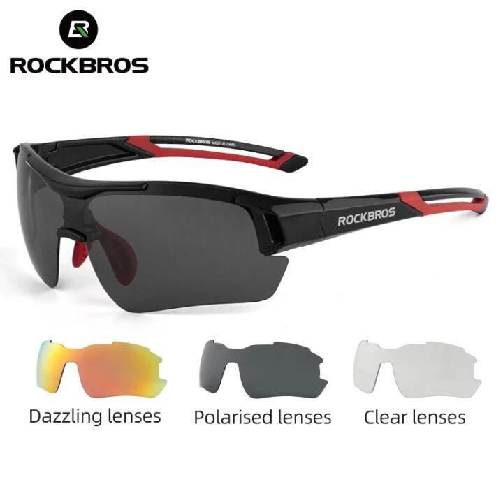 Mtb Glasses WEST BIKING Polarized Cycling Sunglasses UV400 Sports Glasses 5 Lens Goggles RockBros Cycling Sunglasses & Goggles