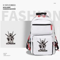 Mobile Warrior dam Japanese Anime Backpack Student Schoolbag Multi-Layer Bag Large Capacity Mens and Womens Backpack