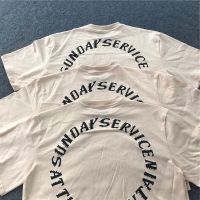 2023ss CPFM Sunday Service เสื้อยืด Trust God Tee ผู้ชายคุณภาพสูง Kanye West ผู้หญิง T เสื้อแขนสั้น Holy Spirit เสื้อผ้าผู้ชาย