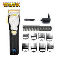 WMARK LCD ดิจิตอลจอแสดงผล-ผมไฟฟ้า Clipper USB ผู้ใหญ่ผม Clipper หัวน้ำมันไฟฟ้าเครื่องตัดผมร้านทำผมมืออาชีพ Clipper