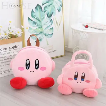 Kirby Plush Tote Bag, Cartoon Kirby Lunch Bag