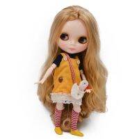 Blythe NBL Blythe BJD ตุ๊กตาบลายธ์ แบบมีข้อต่อ แขนขาขยับได้ ดวงตามี 4 สี （ไม่รวมเสื้อผ้า）