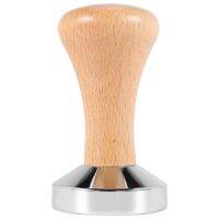 Coffee Tamper Wooden Handle Barista Espresso Machine Grinder 51mm for Coffee and Espresso Powder Hammer