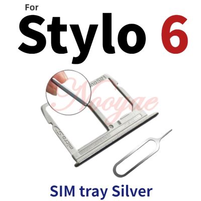 สําหรับ LG Stylo 6 SIM Tray Card Holder สล็อตอะแดปเตอร์ + การติดตาม
