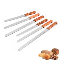 10/12/14 Inch 10/12/14 Inch Best Serrated Bread Knife Cake Cutting Knifes Long Slicing Cutter Stainless Steel Loaf Breads Slicer Kitchen Tools