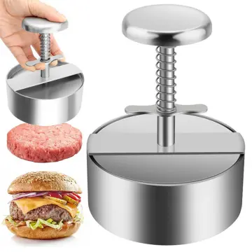 12CM Hamburger Maker Press Chopped Steak Meat Smasher Cutlet Mold  Croquettes Kitchen Cooking Tool Hamburgueria Diner Accessories