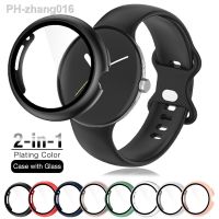 Screen Protector Glass Case For Google Pixel Watch Bumper Full Protective Cover With Tempered Glass Film for Google Pixel Watch