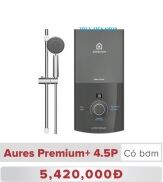 Máy nước nóng trực tiếp có bơm Ariston 4500W AURES PREMIUM+4.5P