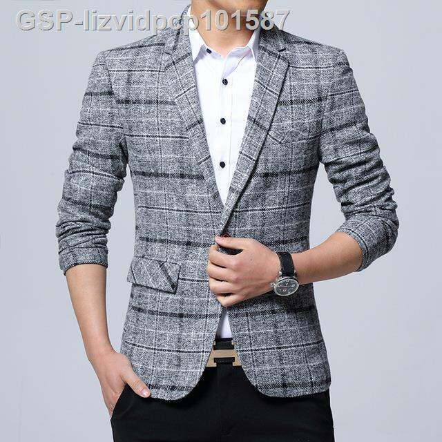 แฟชั่น2023-เบลเซอร์ผู้ชายใหม่แจ็คเก็ตธุรกิจอ้วนชายอังกฤษ5xl-ฤดูใบไม้ผลิ