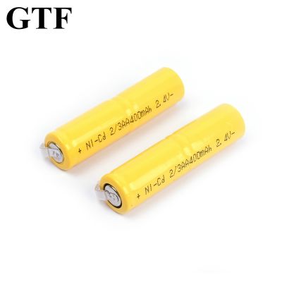 ✻ GTF 2/3AA 2.4V Ni-CD battery 400mAh battery pack Nickel-cadmium rechargeable battery AA battery For RC Toy shaver LED light