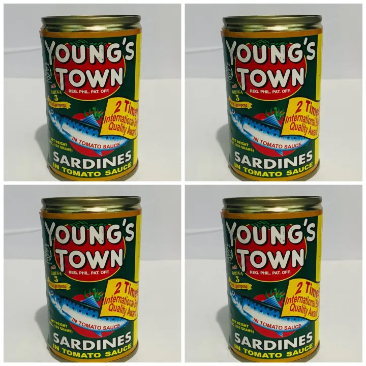 4pcs Youngstown sardines in tomato sauce 155g Lazada PH