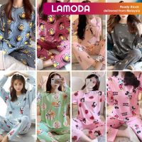 Lamoda ชุดนอนแขนยาว ATHENA สำหรับผู้หญิง,M-2XL ชุดชุดนอนผู้หญิง