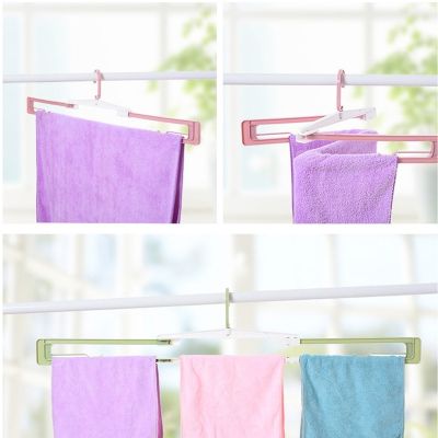 Creative Durable Multi-use Folding Expandable Clothes Hanger Towel Rack Extendable Sheets Blanket Drying Rack
