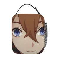 ☄◊ Childe Genshin Impact Tartaglia Face Meme Merch Insulated Lunch Bag School Lunch Container New Design Thermal Cooler Lunch Box