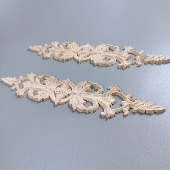 wood-carved-decal-stripe-corner-appliques-long-hollow-flower-frame-furniture-decor-woodcarving-figurines-craft