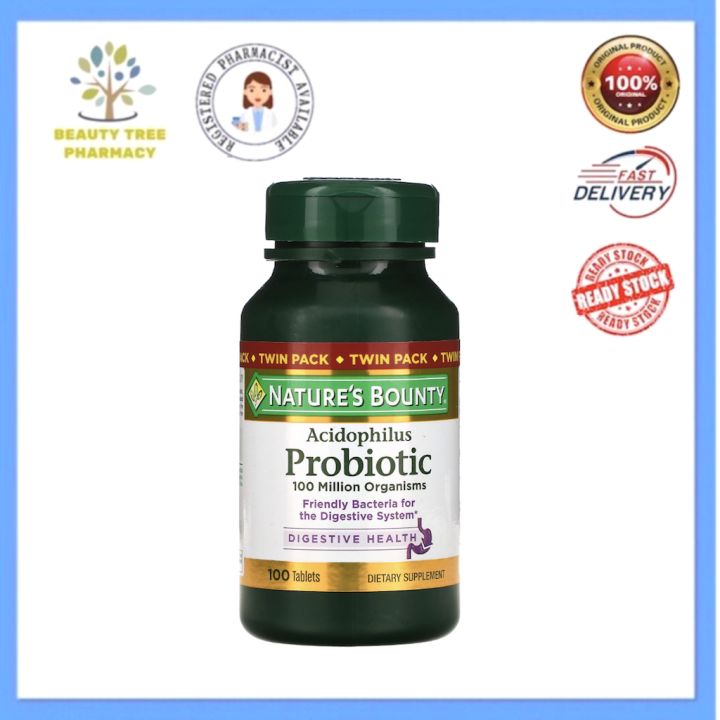 Nature's Bounty Acidophilus Probiotic 100 Tablets | Lazada