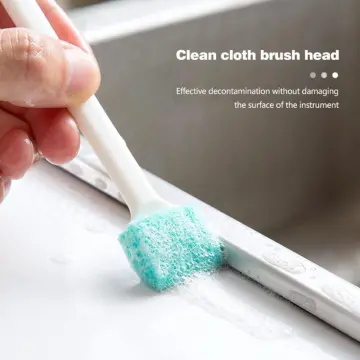 1pc Dual-head Window Track Cleaning Brush, Groove Cleaner Brush For Window  & Sliding Door Track, Small Brush For Crevice, Keyboard Slot, Window Sill