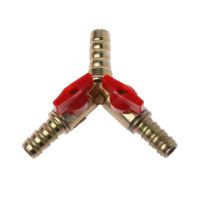 ✘▤◆ 1PCS 3/8 quot; ID Hose Barb Y Shape 3 Way Shut Off Ball Valve Fitting For Gas Water Oil