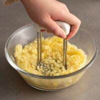 xManual Potato Masher Plastic Pressed Potato Smasher Portable Kitchen Tool for Babies Food Fruit Banana Baking