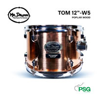 MR.DRUMM: W5 TOM TOM 12 " POPLAR WOOD (6 LUG) Pink gold