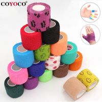 【hot】！ COYOCO Colorful Sport Adhesive Elastic Bandage Knee Support 4.8m Wrist Ankle Protector Shoulder Wrap Tape