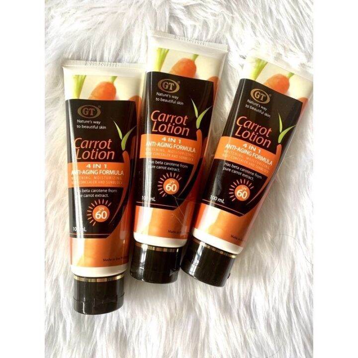 Original Gt Carrot Lotion Anti Aging Spf60 Lazada Ph