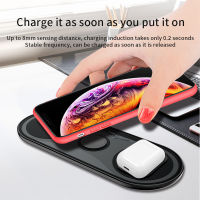 Smart 3-IN-1 Wireless Charger 15W สำหรับ 14 13 12 11 Pro Max X Samsung Xiaomi