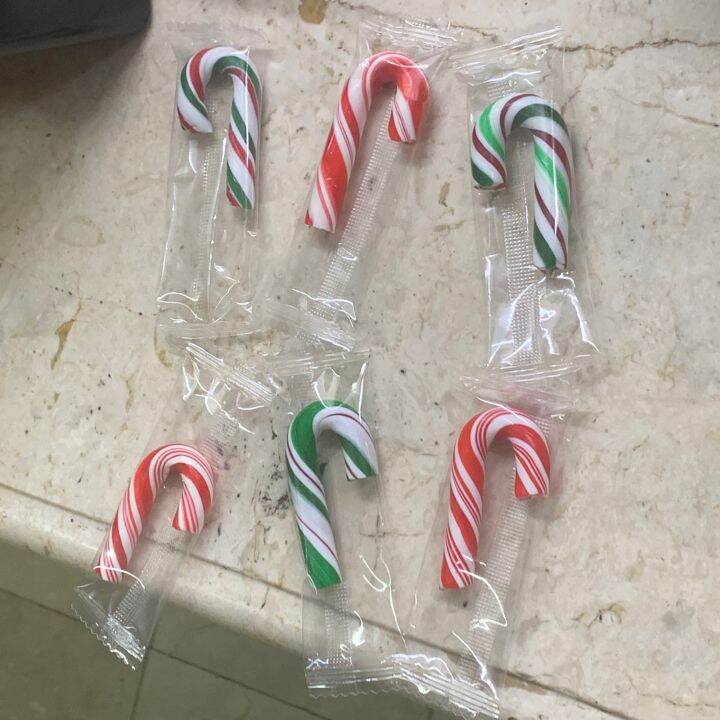 Mini Peppermint Candy Canes (12pcs or 24pcs) edible candies Lazada PH