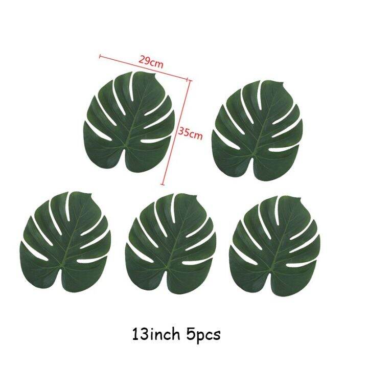 5pcs-artificial-monstera-artificial-plants-turtle-leaves-tropical-palm-leaves-summer-jungle-theme-for-home-hawaii-wedding-decor-spine-supporters