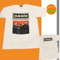 เสื้อยืดคอกลมเสื้อยืดผ้าฝ้ายพรีเมี่ยมเสื้อวงดนตรี Oasis เสื้อยืดแขนสั้น เสื้อวินเทจ ผ้ายืด ใส่สบาย ไม่ร้อน ผ้าไม่บางเกินไปทำให้ดูแพง  S-5XL