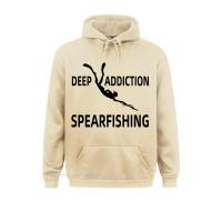 Deep Addicton Diving Spearfishing Print Hoodie Men Fashion Casual Long Sleeve Punk Cotton Sweater Funny Pullover Hoodie Size XS-4XL