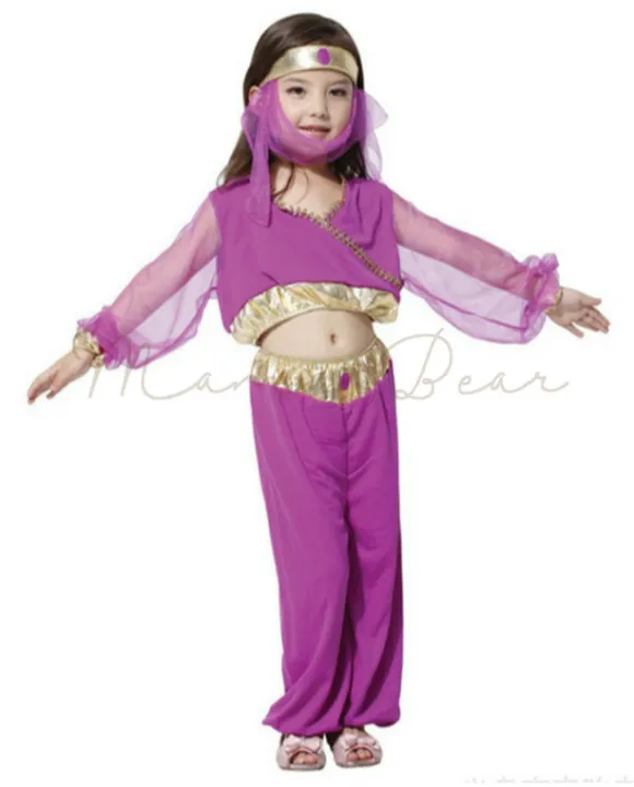 Kids Costume Halloween Christmas Costume Princess Jasmine Gypsy Costume