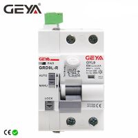 GEYA GRD9L-R 6KA ELCB RCCB Automatic Reclosing Device Circuit Breaker 2P 4P 40A 63A 30mA 100mA 300mA RCD AC Type Electrical Circuitry Parts