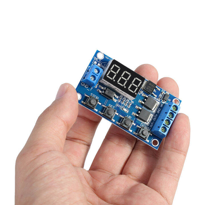 dc-5v-36v-trigger-cycle-delay-timer-switch-turn-on-off-relay-module-with-led-display-for-smart-home-tachograph-gps-plc-control-industrial-control-electronic