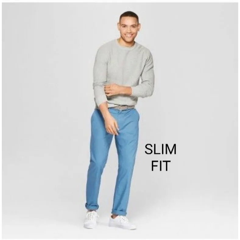 Slim Fit Slash Pocket Classic Chino Pant