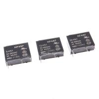 5ชิ้นรีเลย์ Hf46f 5a 4pin Hf46f-5-Hs1 Hf46f-12-Hs1 Hf46f-24-Hs1รีเลย์พลังงานปกติเปิด5 12 24 Vdc 250vac 5a