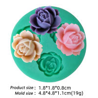 3D Valentijnsdag Bloem Taart Decoratie Hart Bakken Model Diy Drop Silicone Fondant Mini