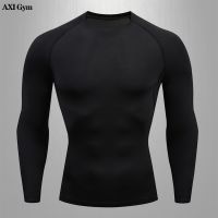 Mens Running T Shirt Gym Fitness Jogging T Shirt Basketball Football Match Ball Sports Jersey Mens MMA Boxing Tight Sportswear