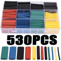 Bestselling 530pcs Thermal contra Sleeve cable Heat Shrink Tube termoretractil pvc tube tubing 2:1 Wrap Wire Cable Electrical Circuitry Parts