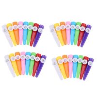 96 Pieces Plastic Kazoos 8 Colorful Kazoo Musical Instrument, Good Companion for Guitar, Ukulele, Violin (96 Pieces)