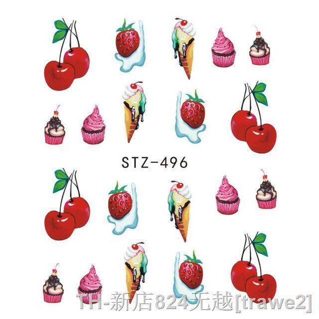 lz-1sheet-fruit-lollipop-ladybug-nail-art-stickers-water-transfer-nail-tips-decals-charm-diy-designs-manicure-decoration-bestz489