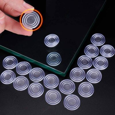 10Pcs 18/24mm Suction Pad Plastic Round Glass Table Top Bumpers Soft Anti Slip Pads Non Adhesive Bumpers Pad for Table Glass Top