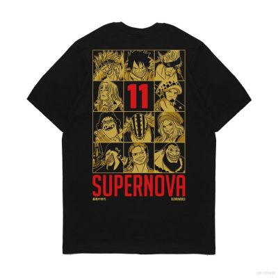 เสื้อยืดอะนิเมะ COOL ONE PIECE 11 SUPERNOVA Unisex แขนสั้นด้านบนลําลองหลวมกราฟิกเสื้อยืดเสื้อยื gLw