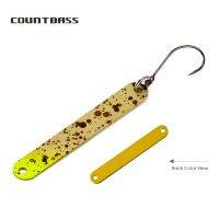 COUNTBASS 3/64oz 1.3g  5/64oz 2.3g Brass Trout Spoons With Barbless Hook UV Colors Fishing Baits Pike Anglers LuresLures Baits