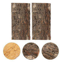 Zecetim 2PCS พื้นหลัง Terrarium Bark Aquarium Decor