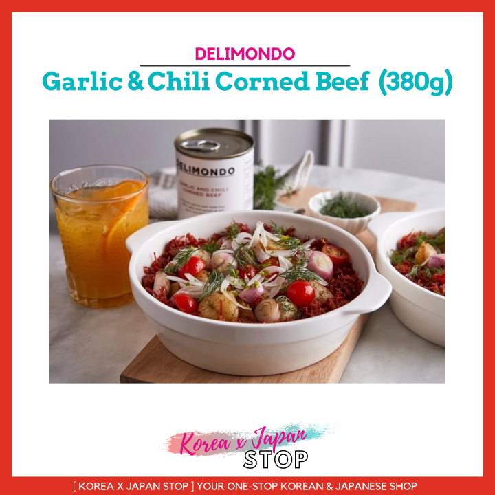 Delimondo Garlic & Chili Corned Beef 380g Lazada PH